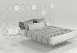 Md work LETTO Letto alta qualita cerchio italiano con comodini   SCONTATO- Letti