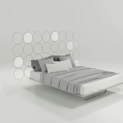 Md work LETTO Letto alta qualita cerchio italiano con comodini   SCONTATO- Letti