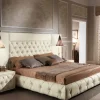 Md work Letto Letto imperiale pelle luxury italia di scontato del 47%- Letti