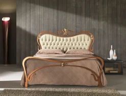 Hot Letto Letto in ferro color rame e pelle luxury SCONTATO a PREZZI OUTLET Letti