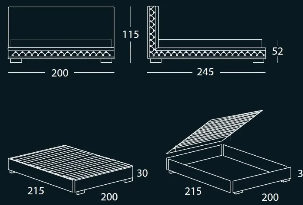 Best LETTO Letto luxury san marco in OFFERTA OUTLET - 45% Letti