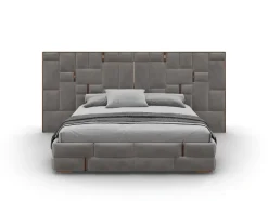 Md work Letto Letto maxi velluto acciaio  di scontato del 31%- Letti