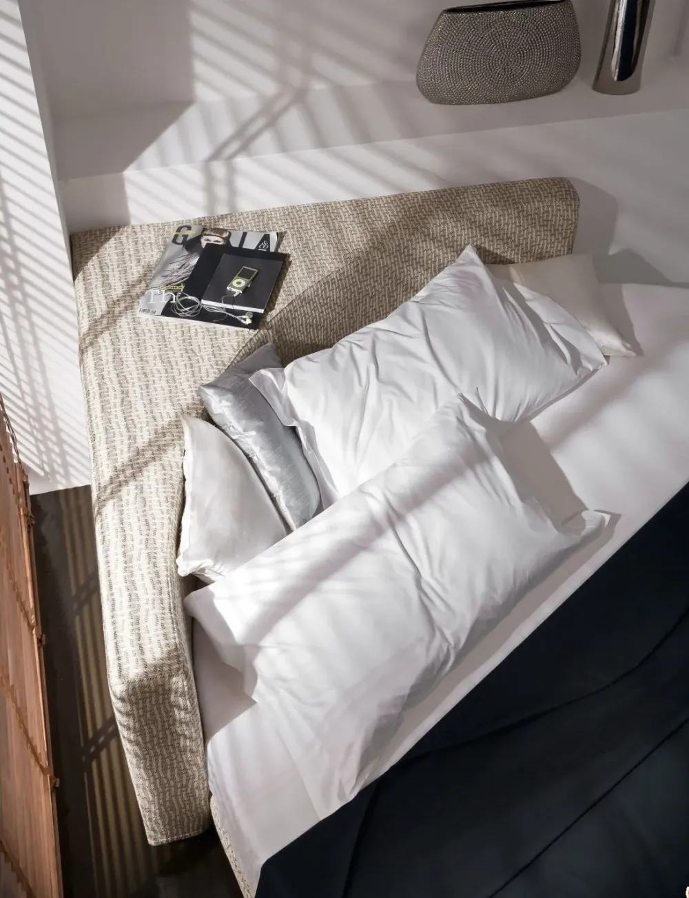 Md work Letto Letto rotondo completo di materasso e lenzuola SCONTATO a PREZZI OUTLET- Letti