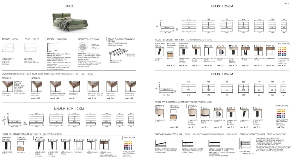 Rosini Letto Linus di scontato del 33%- Letti