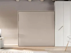 Letto matrimoniale a scomparsa , finitura tortora. Prezzo scontato!^Artigianale New