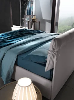 Outlet Letto matrimoniale con contenitore Viola a prezzo scontato Letti