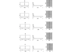 Cattelan Italia Letto matrimoniale con contenitore Lukas Cattelan a prezzo ribassato- Letti
