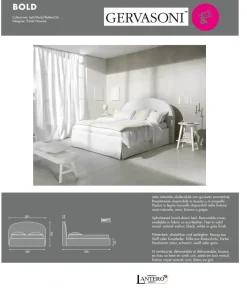 Letto matrimoniale con contenitore Bold a prezzo ribassato^Gervasoni