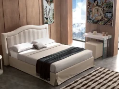 Letto matrimoniale con contenitore Chicago a prezzo scontato^Artigianale Sale