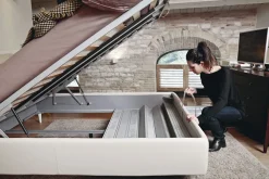 Noctis Letto matrimoniale con gambe Bob a prezzo riservato- Letti