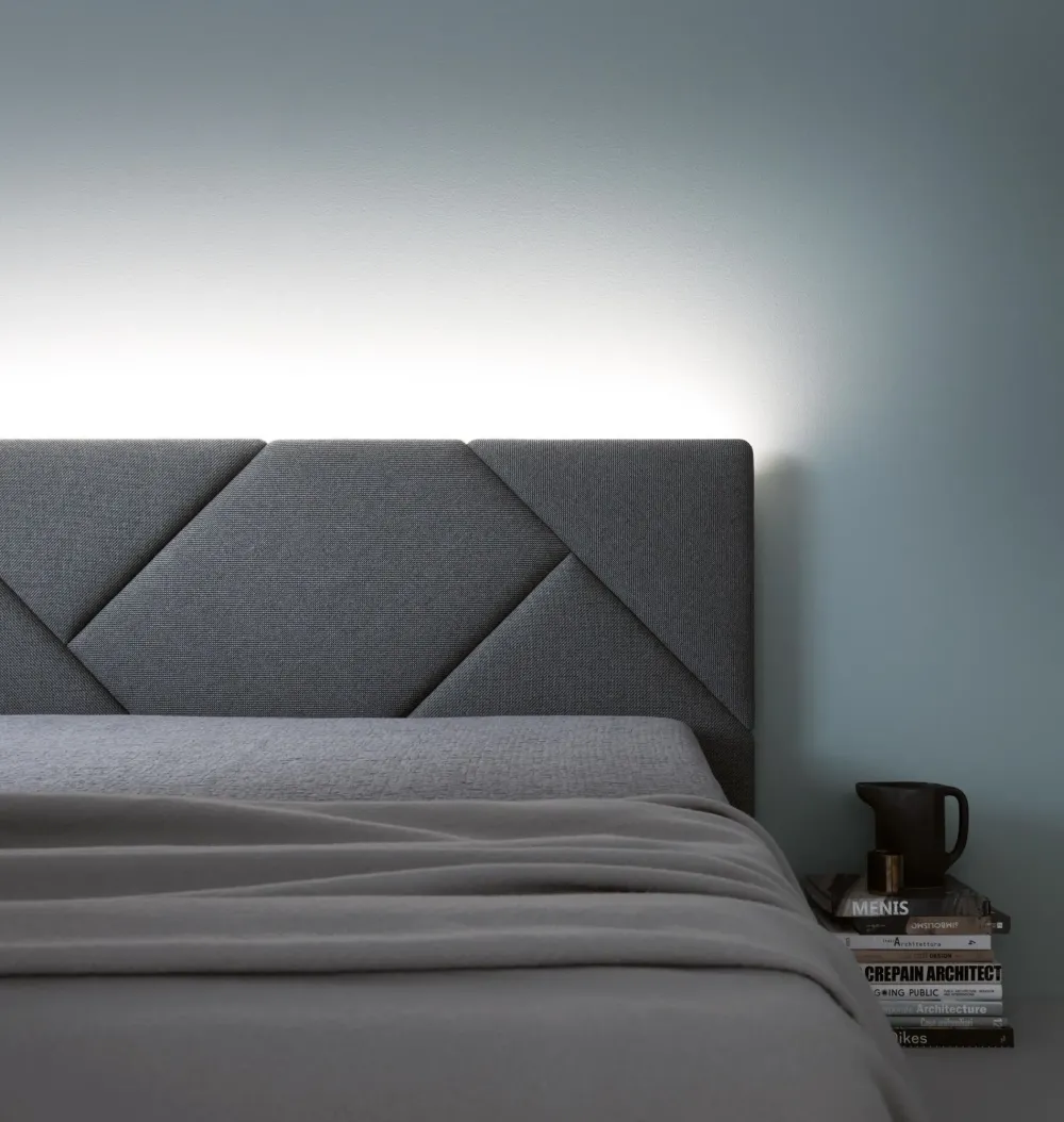 Letto matrimoniale con gambe Opus a prezzo scontato^Caccaro Outlet