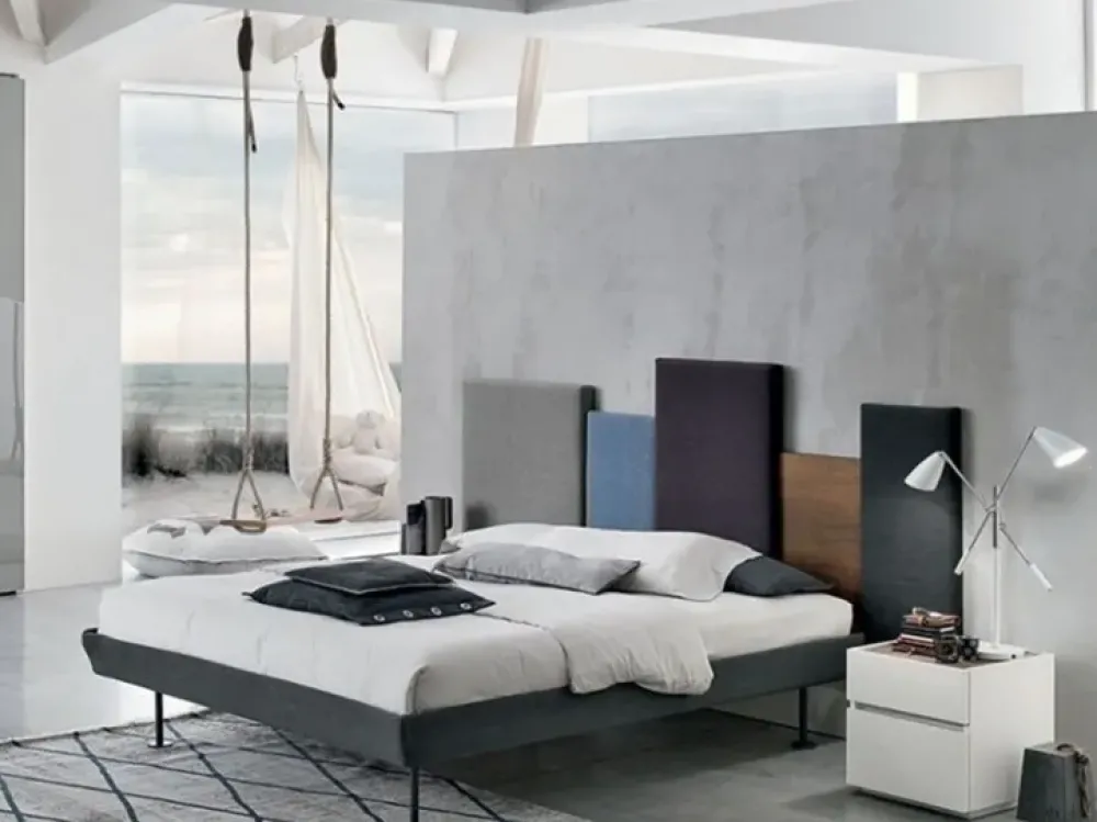 Letto matrimoniale con gambe Letto sistema skyline a prezzo ribassato^Tomasella Discount