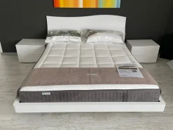 Santalucia Letto matrimoniale con giroletto Letto santa lucia melaminico melaminico scontato a prezzo scontato- Letti