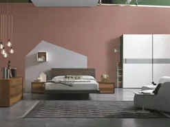 Outlet Letto matrimoniale con giroletto Jolly a prezzo scontato Letti