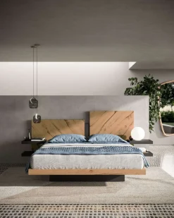 Clearance Letto matrimoniale con giroletto Nazarè a prezzo scontato Letti