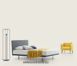 Letto matrimoniale con piedini Snap a prezzo scontato^Le Comfort