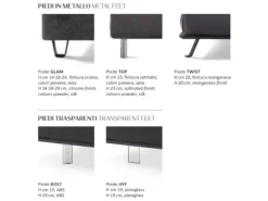 Letto matrimoniale con piedini Just * a prezzo ribassato Letti