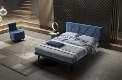 Stilfar Italia Letto matrimoniale con piedini Chiara con rete di struttura a prezzo riservato- Letti