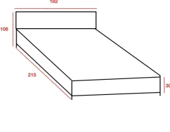 Letto matrimoniale design Zelos a prezzo scontato^Artigianale Outlet