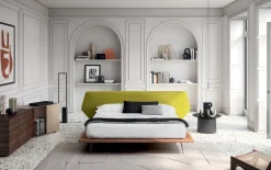 Felis Letto matrimoniale design Taipei wood a prezzo ribassato- Letti