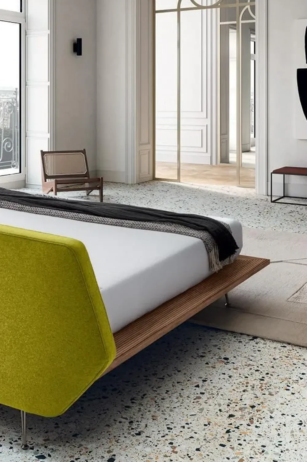 Felis Letto matrimoniale design Taipei wood a prezzo ribassato- Letti