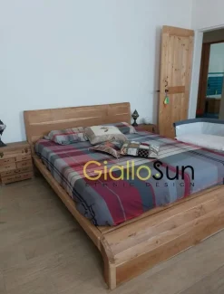 Letto matrimoniale design Letto wave legno teak a prezzo ribassato^Outlet Etnico Hot