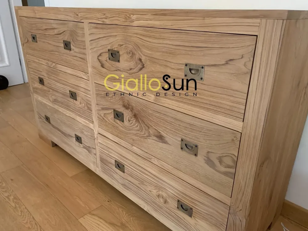 Outlet Etnico Letto matrimoniale design Letto etnico teak a prezzo scontato- Letti