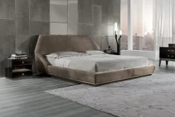 Letto matrimoniale design Letto luxury pelle vellutata maxi 200x200 a prezzo scontato^Md work