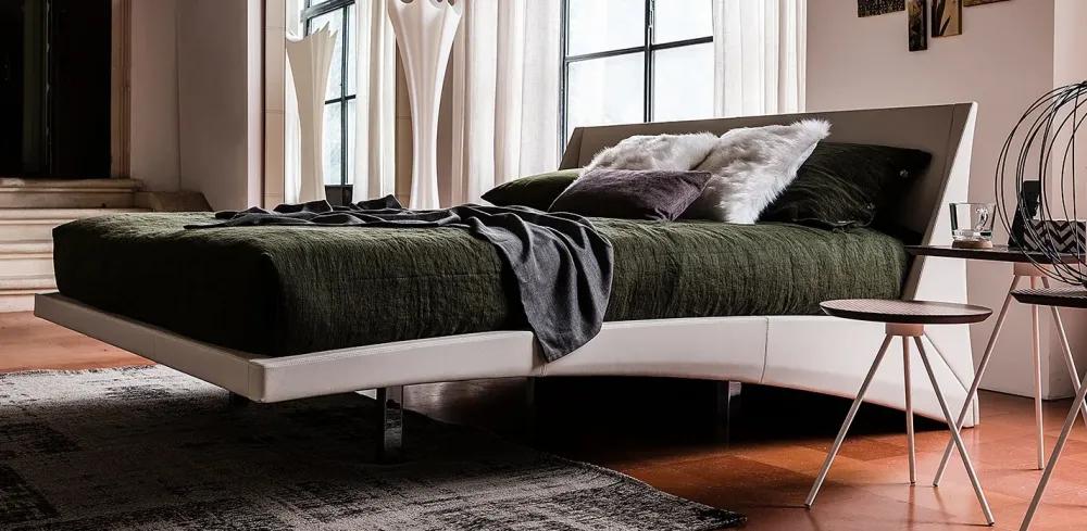 Cattelan Italia Letto matrimoniale Dylan in pelle. Prezzo speciale!- Letti