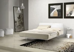 Letto matrimoniale imbottito brillante, autoportante di Bside. Sconto!^Samoa Best