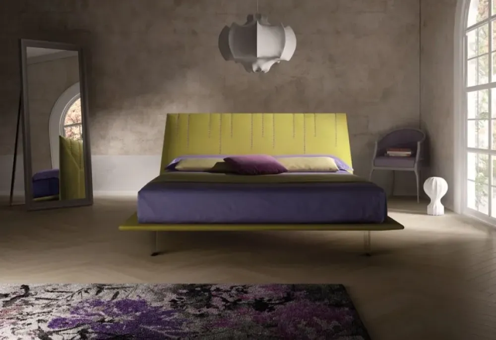 Letto matrimoniale imbottito JC di Bside scontato del 30%.^Samoa Best