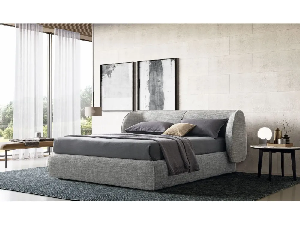 Letto matrimoniale Inemuri con contenitore a prezzo scontato! .^Dall'Agnese Discount