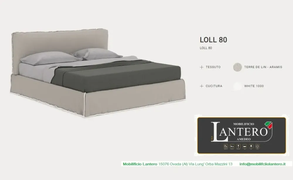 Gervasoni Letto matrimoniale Letto matrimoniale loll con uno sconto IMPERDIBILE- Letti