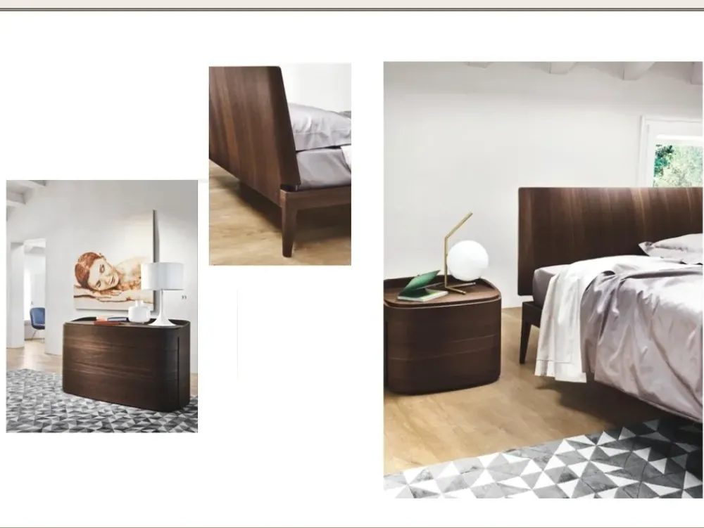 Letto matrimoniale moderno Aliante a prezzo scontato^Sangiacomo Outlet