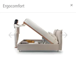 Letto matrimoniale moderno Jasm a prezzo scontato^Ergogreen New