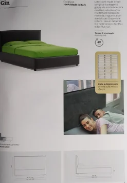 Letto matrimoniale moderno Gin air emily tango a prezzo ribassato^Collezione esclusiva New