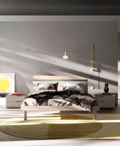 Orme Letto matrimoniale moderno Elga * a prezzo ribassato- Letti