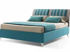 New Letto matrimoniale moderno Carolina 3 tessuti Stilfar a prezzo scontato Letti