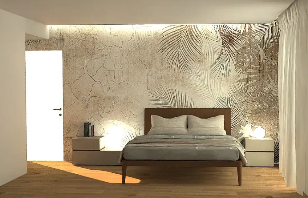 Letto matrimoniale moderno Spillo con materasso dorelan nube a prezzo ribassato^Pianca