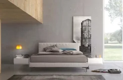 Letto matrimoniale moderno Ecru' a prezzo scontato^Md work