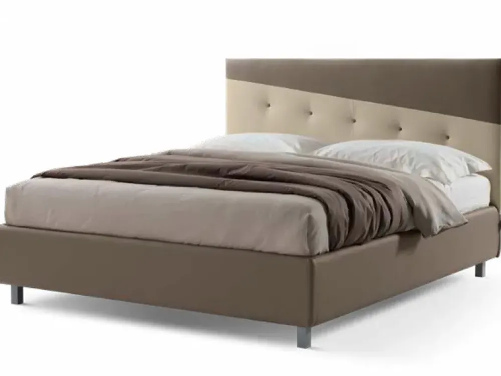 Hot Letto matrimoniale moderno Brenda ecopelle Stilfar a prezzo ribassato Letti