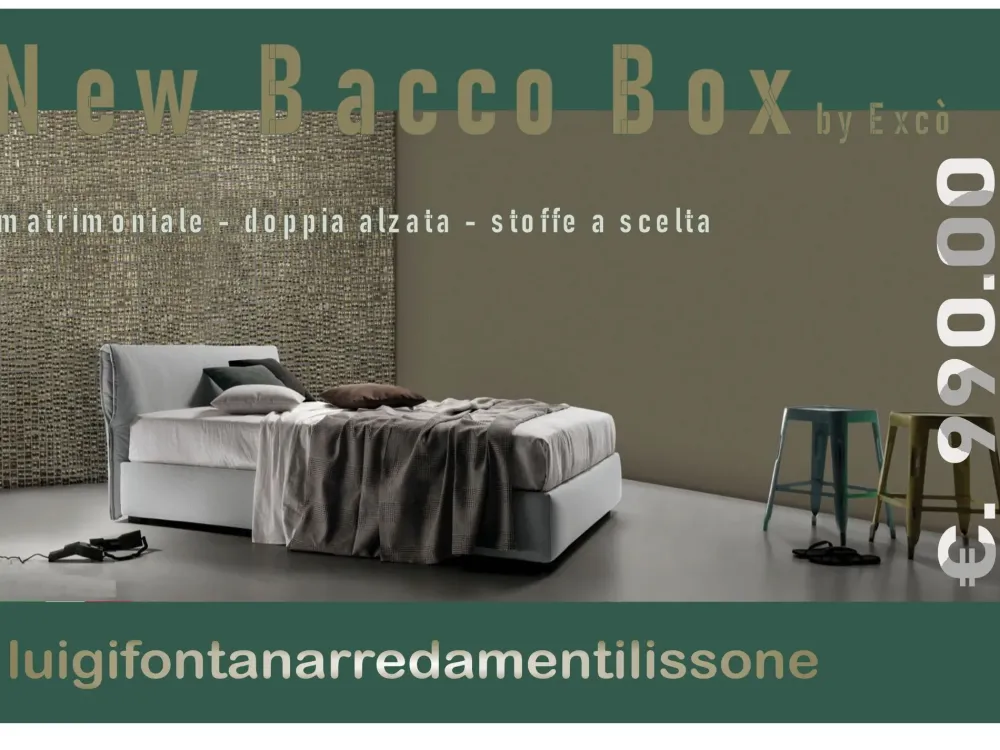 Letto matrimoniale New bacco con un ribasso IMPERDIBILE^Excò Online