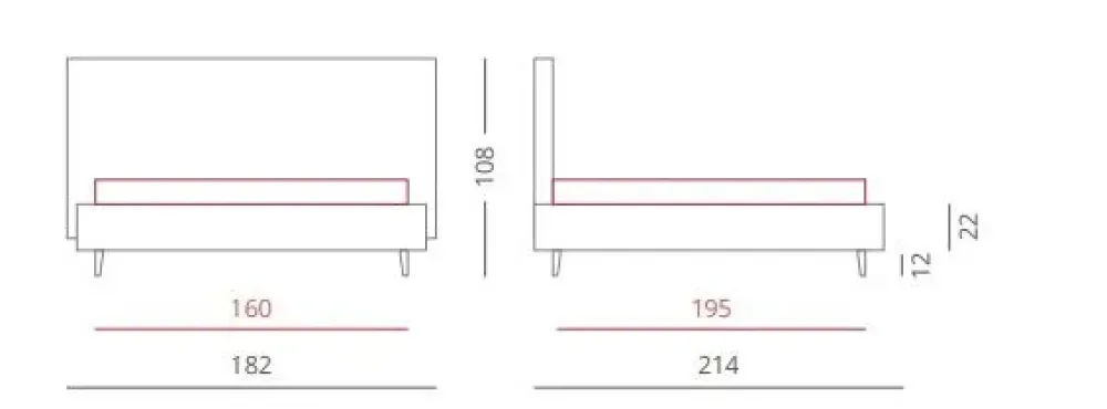 Md work Letto Mod. fiore luxory SCONTATO a PREZZI OUTLET- Letti