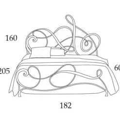 Collezione esclusiva Letto moderno Cav 590 * scontato 30%- Letti