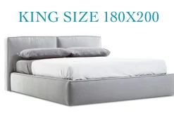 Letto moderno con contenitore  herman king size 180 a prezzo ribassato^Collezione esclusiva