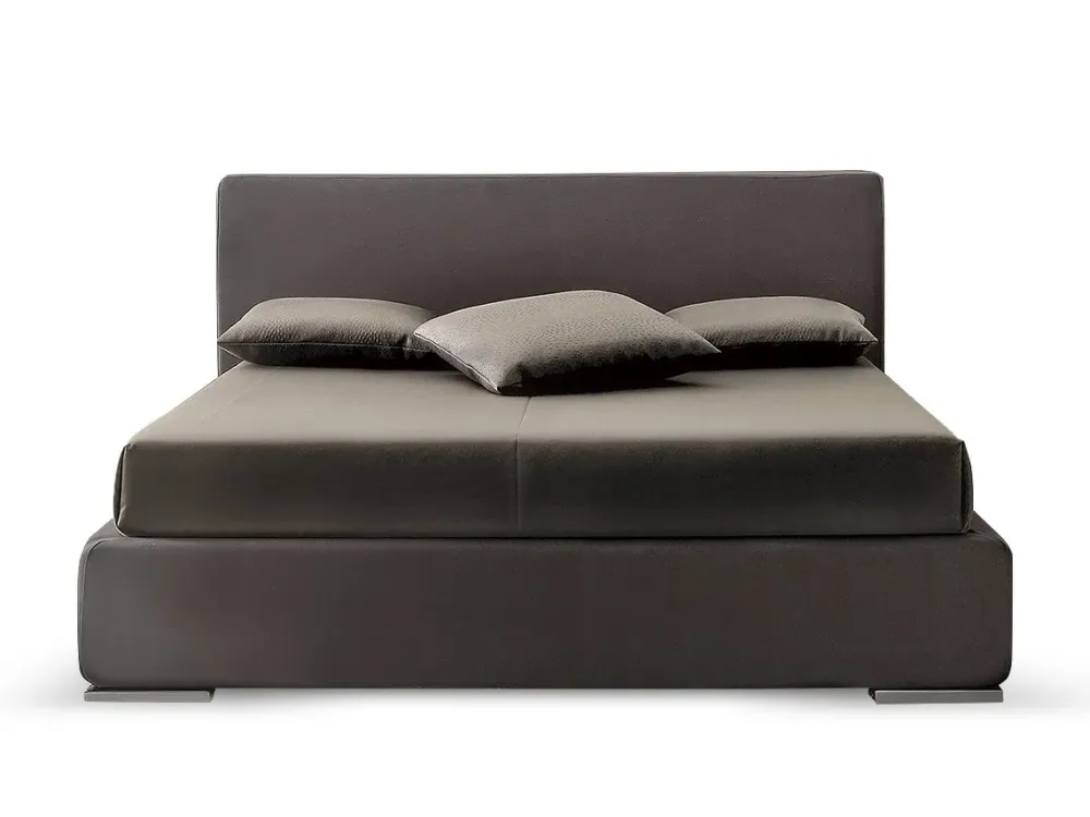 Letto moderno con contenitore Avorio a prezzo ribassato^Youdecor Discount