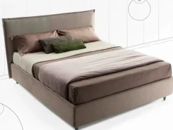 Letto moderno con contenitore Beatrice tessuto Stilfar a prezzo ribassato^Stilfar Italia Online
