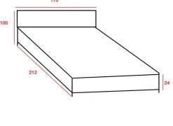 Hot Letto moderno con contenitore Pallante a prezzo scontato Letti