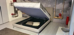Letto moderno con contenitore Osaka a prezzo scontato^Noctis Outlet