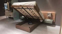 Outlet Letto moderno con contenitore Miranda a prezzo ribassato Letti